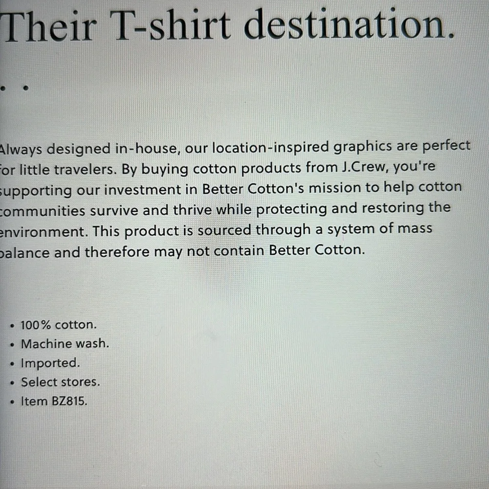 NWT J. Crew Crewcuts Malibu T Shirt, 6-7